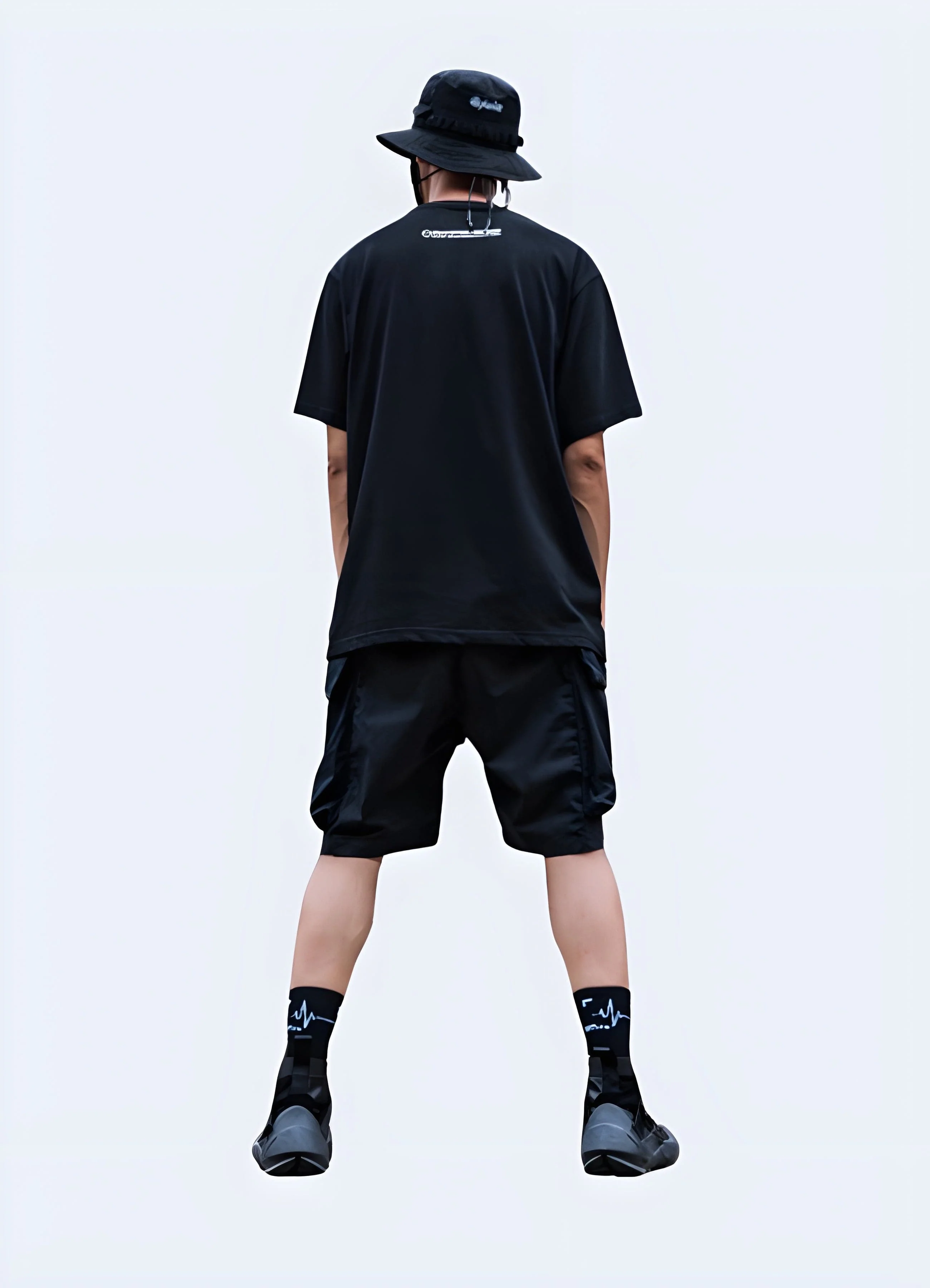 Black Cargo Shorts - Image 3
