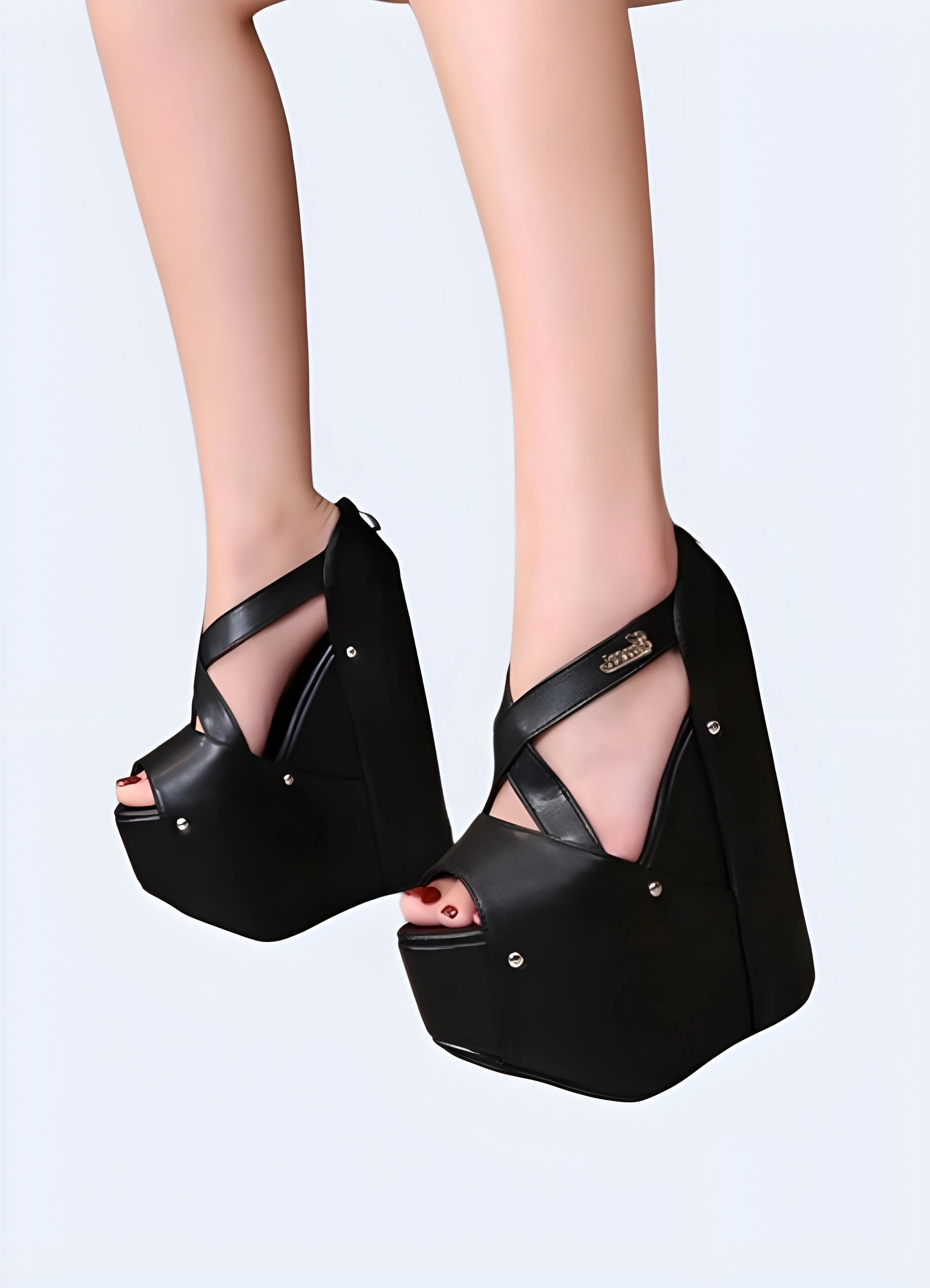 Chunky Platform Sandals Heels - Image 2