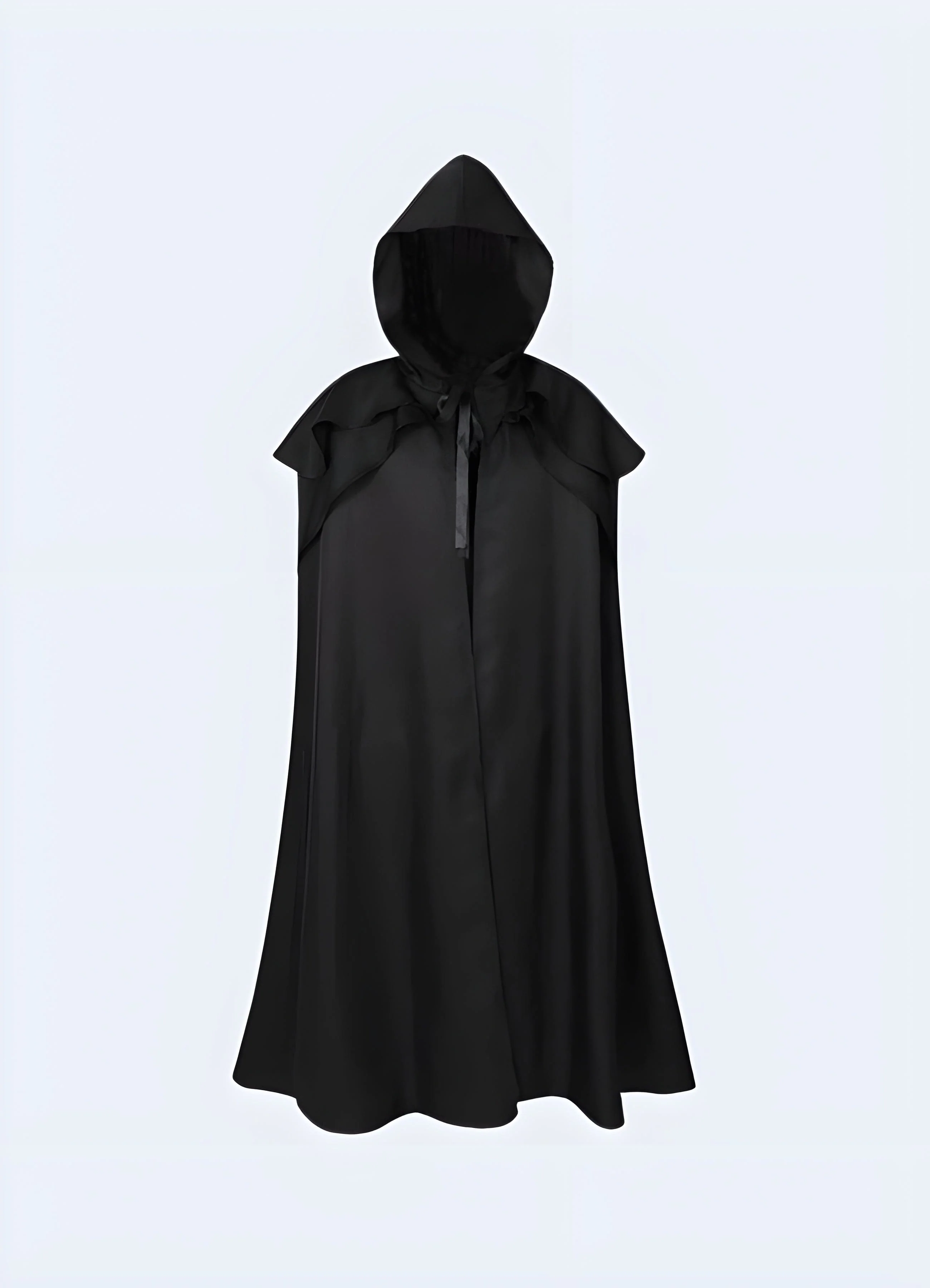 Dark Futuristic Hooded Cloak - Image 3
