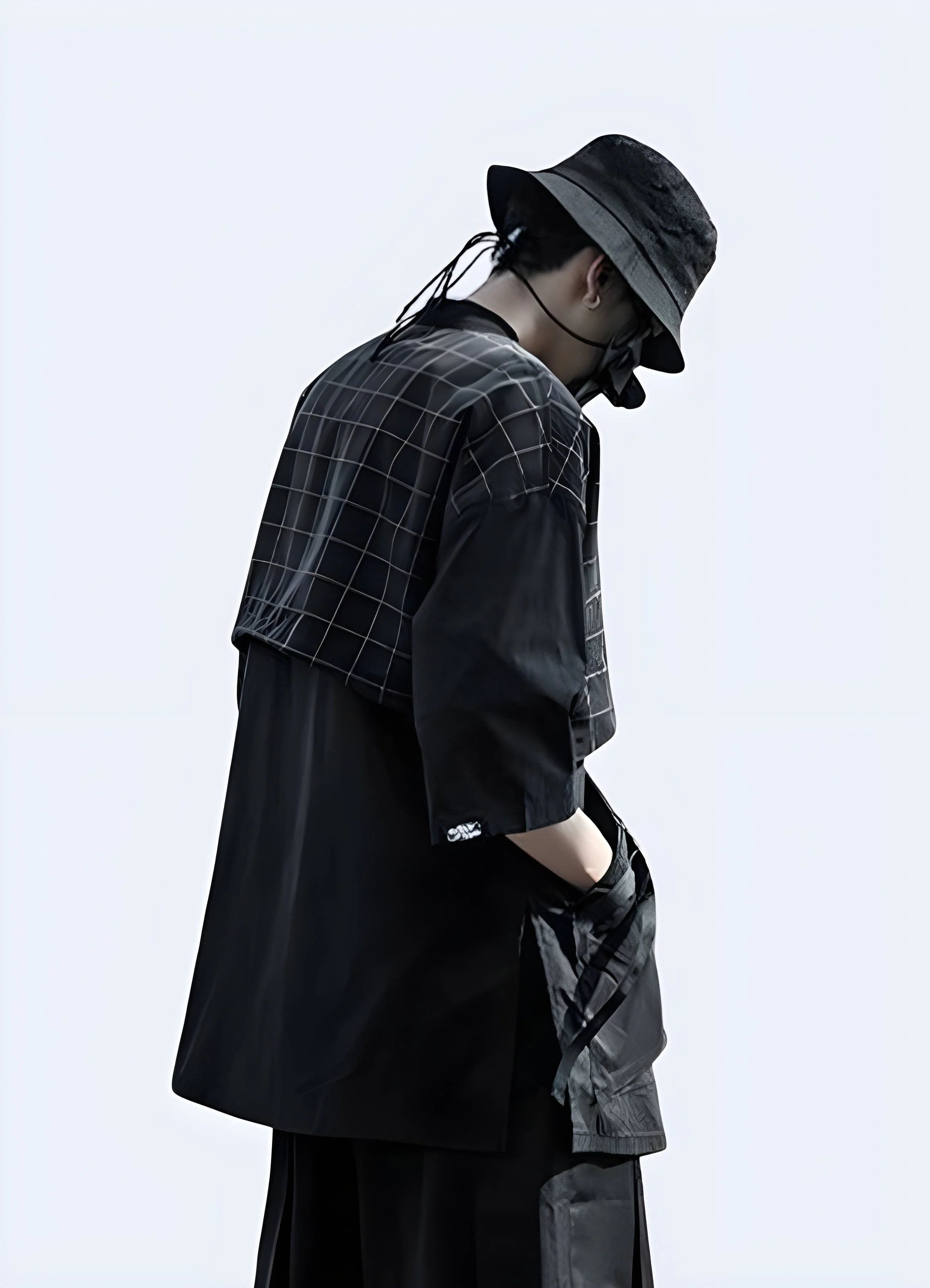 Traditional Black Japanese Kimono - Image 2