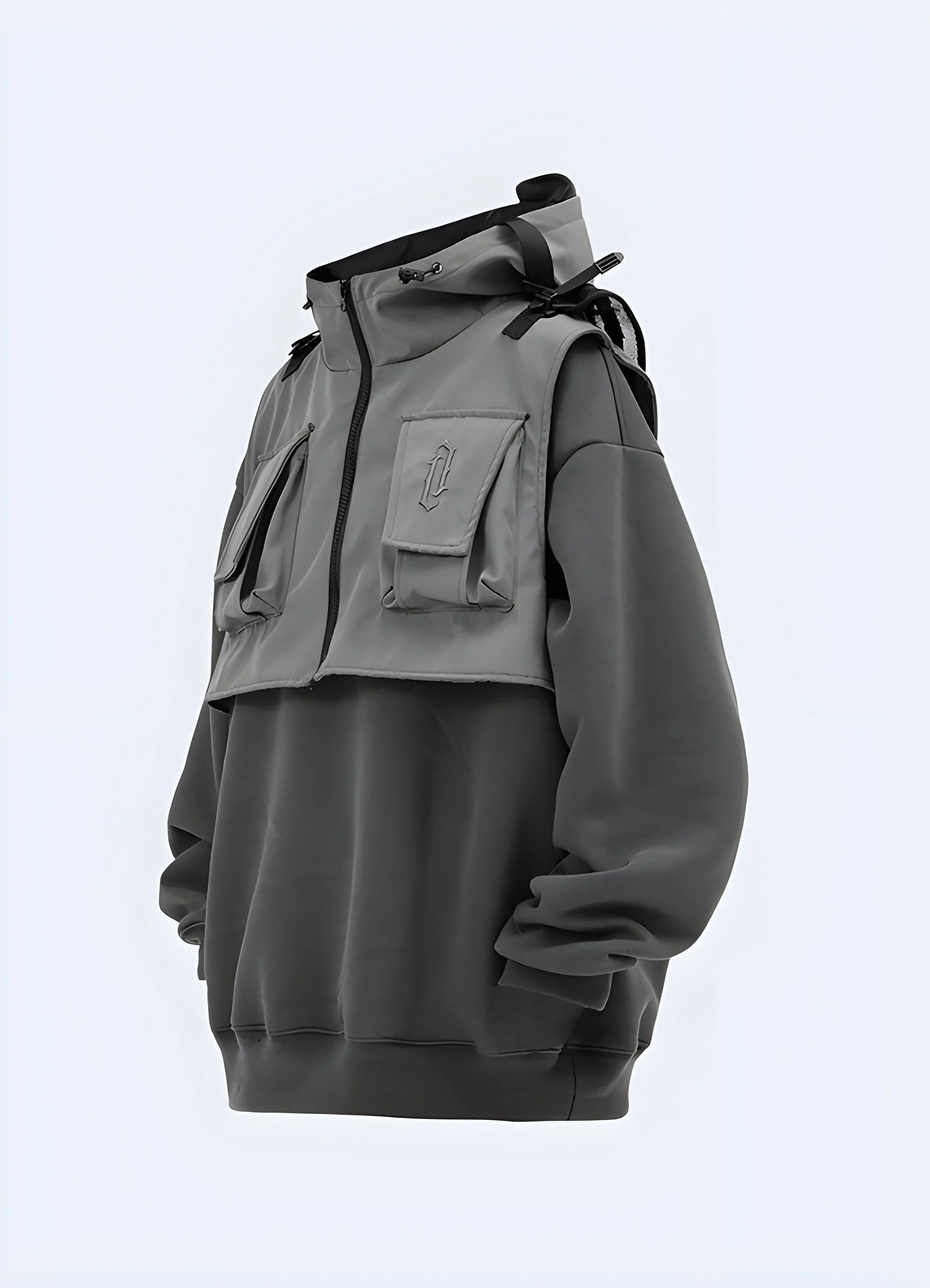 Woman Techwear Hoodie Jacket - Image 4
